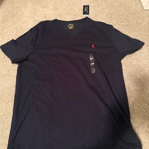 Ralph Lauren Dark Blue V-Neck Tee